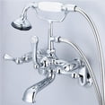thumbnail image 1 of Water Creation F6-0009-01-AL Robinet de Baignoire Classique Réglable au Centre - Chrome&44; Argent, 1 of 1