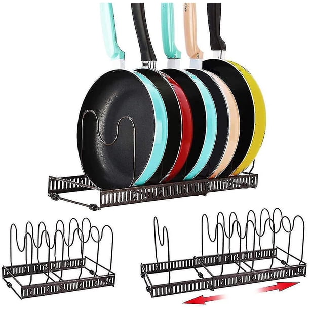 Estante ajustable para ollas y sartenes YONGSHENG Metal expandible 7 niveles