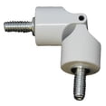 thumbnail image 3 of Urbanest Hinged Elbow Connector Corner Rod, Glossy White, 3/4", 3 of 5