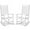 White, variant on Gymax 2PCS Wood Rocking Chair Porch Rocker High Back Garden Seat Indoor Outdoor Black