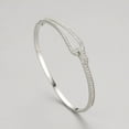 thumbnail image 2 of S925 Sterling Silver Bracelet Diamond Geometric Bracelet, 2 of 2
