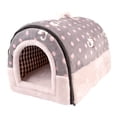 thumbnail image 1 of Cama para perros y gatos, tienda para mascotas, cama tipo cueva, suave, interior, lavable, casa para gatos autocalentable, nido para perros, caniche, L, 1 of 8