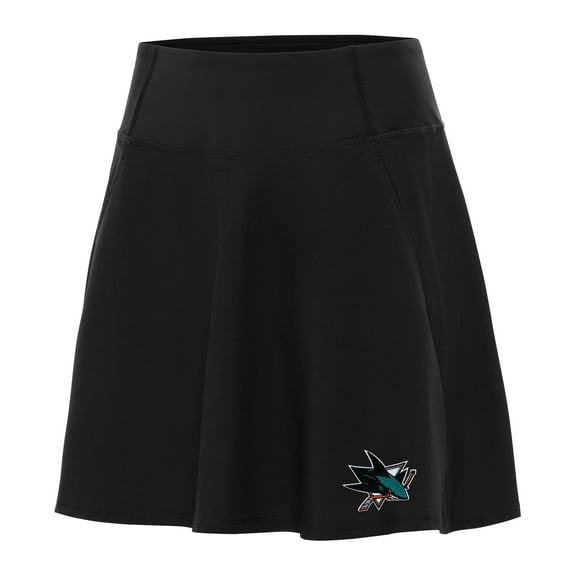 Women's Antigua Black San Jose Sharks Chip Skort