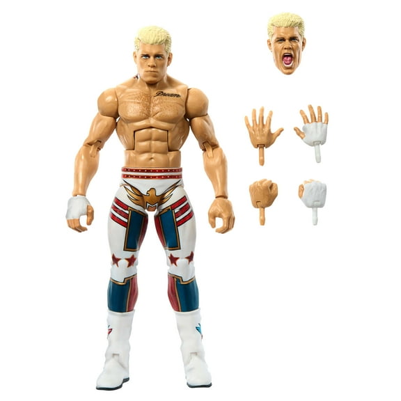 WWE Elite Cody Rhodes Action Figure, Greatest Hits 2025 Set, 6-inch Collectible with Articulation & Accessories