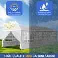 thumbnail image 6 of Ktaxon 10'X30'  Pop up Wedding Party Tent Foldable Gazebo W/8 Sidewalls Canopy White, 6 of 8