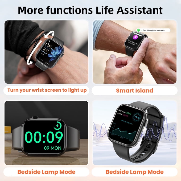 Mingdaln 2025 New 1.85-inch Men Women's Smartwatch with Answer