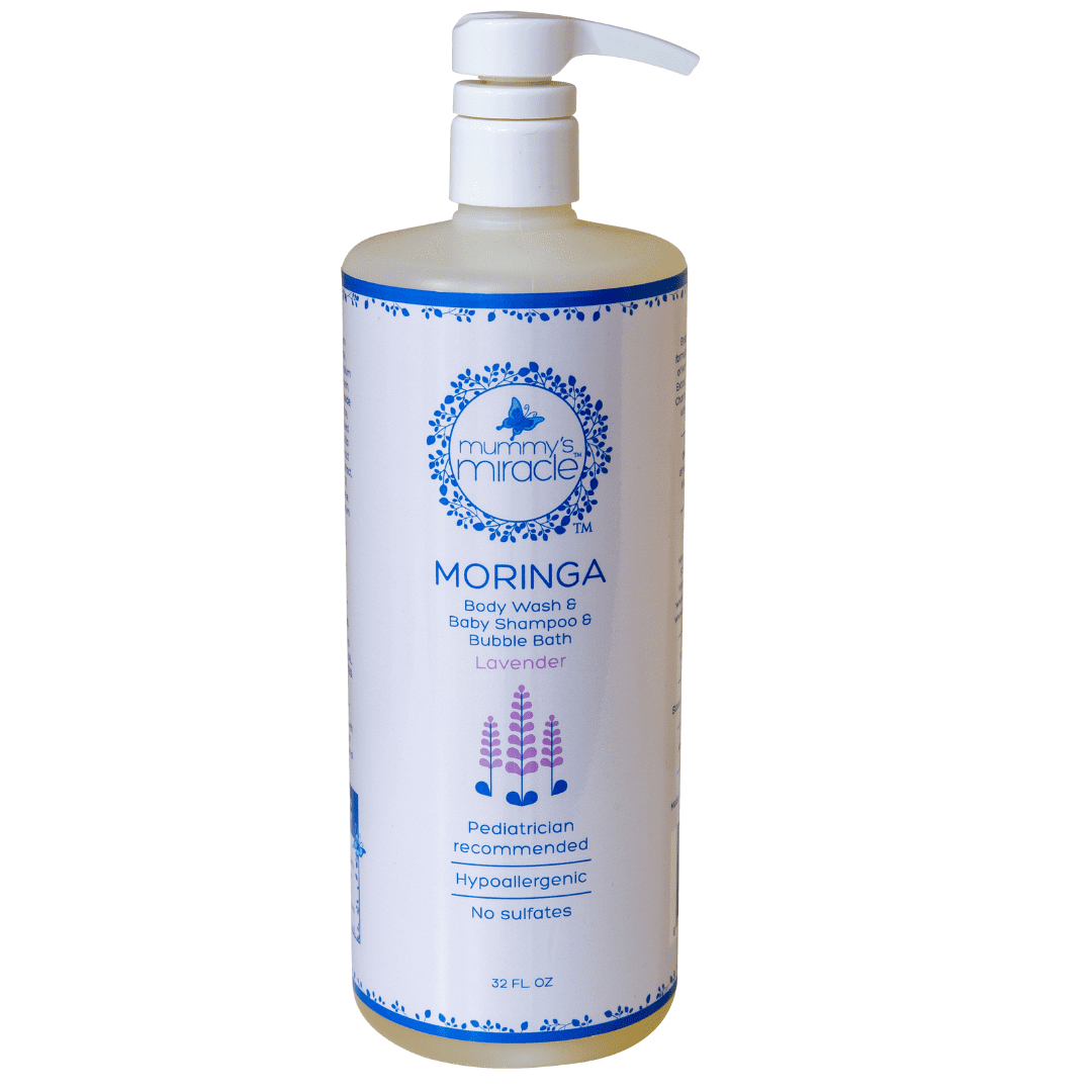 Natural Moringa Body Wash & Shampoo 2in1 TearFree, Bubble Bath