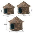 thumbnail image 5 of Cat Nest Soft Comfortable Cat Dog House Durable Convenient Foldable Warm Pet Shelter for Outdoor Indoor Use, 5 of 7