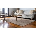 thumbnail image 3 of Rugs.com Lattice Shag Collection Rug – 8' x 10' Beige Shag Rug Perfect For Living Rooms, Large Dining Rooms, Open Floorplans, 3 of 9