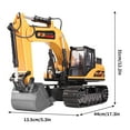 thumbnail image 3 of Fridja Large Remote Control Alloy Excavator Toy with 800mAh Battery, 2.4GHz RC Construction Vehicle, 3 of 6
