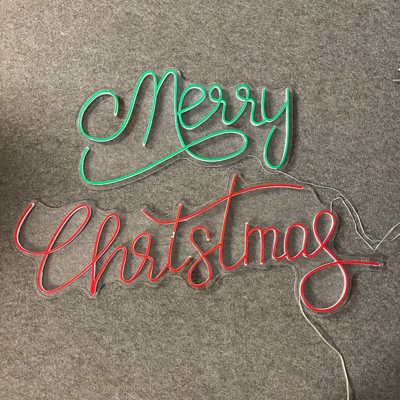 Glowneon Merry Christmas Neon Signs, Xmas Long-lasting Lights Decor