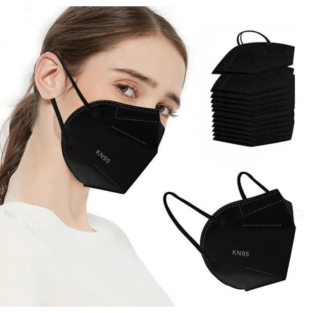 KN 95 5Ply Black Disposable Face Mask 50cts not for medical use