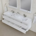 thumbnail image 7 of Alya Bath Paterno 72" Modern Wood Wall Mounted Bathroom Vanity in White, 7 of 7