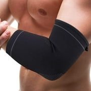 Protle Elbow Brace Compression Support Sleeve (Pair)–Pain Relief & Inflammation from Tendonitis, Tennis, Golf Elbow, Arthritis. Provide Protection for Workout, Weightlifting, Tennis…