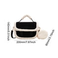 thumbnail image 3 of Bolso bandolera para mujer, bolso informal vintage con monedero, bolso cuadrado, 3 of 9