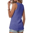 thumbnail image 4 of MOSHU 2 Pack Tank Tops for Women Crew Neck Sleeveless Tops Dressy Casual Loose Fit Summer Shirts, 4 of 9