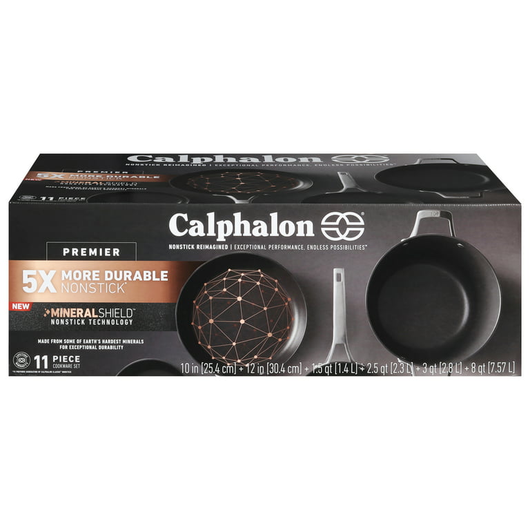 Calphalon Premier Hard-Anodized Nonstick Cookware, 11-Piece Pots and Pans  Set