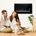 thumbnail image 5 of Maxhonor Electric Fireplace Insert Wall Mounted Freestanding Heater with Remote Control, 1500/750W 30 inch, Black, 5 of 7