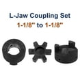 thumbnail image 3 of Uxcell 1-1/8" to 1-1/8" L090 Flexible 3-Piece L-Jaw Coupling Coupler Set & Buna-N NBR Rubber Spider for Log Splitter Hybrid Equipment, 3 of 5