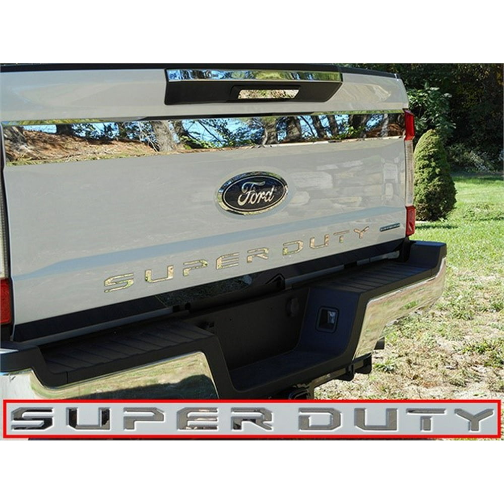 Stainless Steel SUPER DUTY Tailgate Letter Insert for 2017 FORD F250
