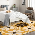 thumbnail image 4 of Flower Area Rugs for Bedroom Living Room - 4x5 ft - Floral Carpet for Home Decor - Flowers Patterned Decorative Indoor Large Rug - Washable & Soft & Non Slip & Low Pile (ZF&7573), 4 of 7