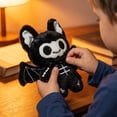 thumbnail image 3 of Cthrlog Stuffed Animal Plushies, Cute Bedtime Soft Plush Toy Weighted Stuffed Animals with Scythe, Gothic Halloween Decor Gifts for Kids Teens, 3 of 4