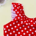 thumbnail image 6 of REORIAFEE Girls Two Piece Swimsuits with Cover up Age 8-14 Years Polka Print Beachwear Swimwear Wide Strap Bathing Suits High Waist Quick Dry 2024 Fashion Clothing, 6 of 9