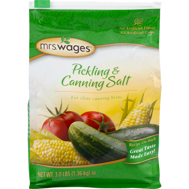Mrs. Wages Pickling and Canning Salt, 48 Oz