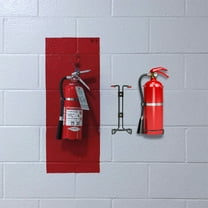 RENACLIPY Steel Wall Mount Bracket in Black, Holder for Use, Fits Any Size Extinguisher