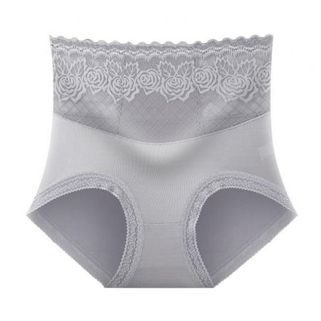 KOERIM Women High Waist Lace Briefs Floral Modal Tummy Control Underwear Panties Full Coverage Sexy Panty
