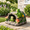 Frog Family, variant on Turtle Family Splash Block Garden Decor Downspout Extension Stone Ornament