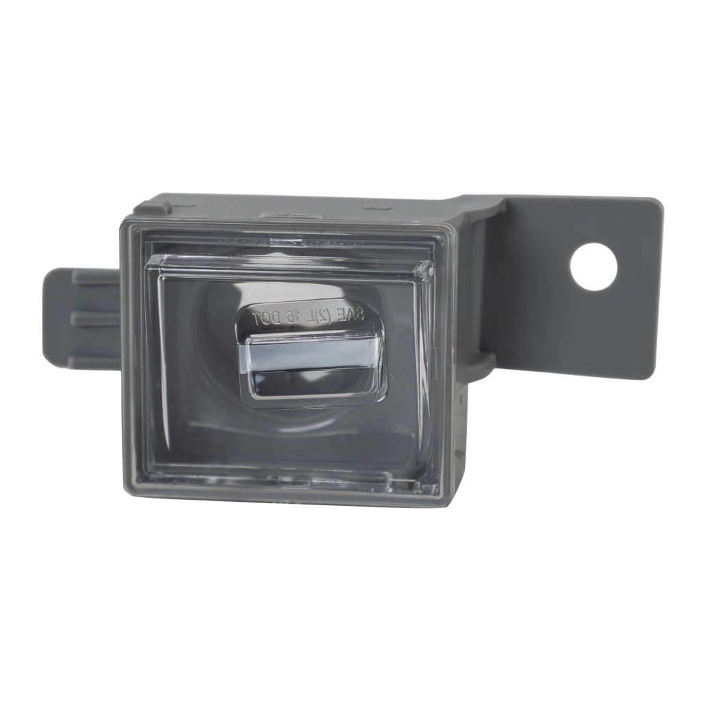 For Chevy Silverado 2500 HD/3500 HD 2015-2024 License Plate Light Driver Side | Rear | CAPA Certified | Lens & Housing | Plastic | Replacement For GM2875100C | 23251664
