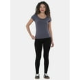 thumbnail image 3 of No Boundaries Short Sleeve Scoop Neck Tee, Women's XXS-XXXL, 3 of 5
