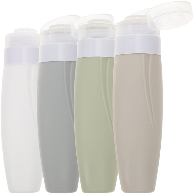 Miangastore Contenants de Toilette de Voyage Valve Sans Goutte 4 Pcs