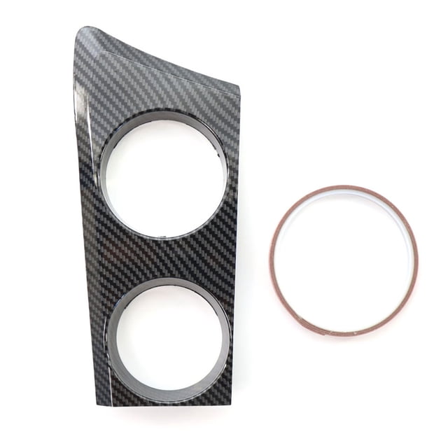 Cubierta para portavasos de agua para BMW E81 E82 E87 E88 Serie 1 04-11 LHD (fibra de carbono)