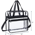 thumbnail image 3 of Clear Bag Stadium Approved,Security Approved Clear Tote Bag-12"X12"X6", 3 of 8