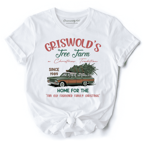 Griswold’s Tree Farm T-Shirt, Retro Family Christmas Vacation Tee