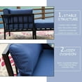 thumbnail image 5 of LOKATSE HOME 2 Piece Corner & Armless Sofa Outdoor Furniture Sectional Couch Set Patio Loveseat, 5 of 8