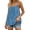 Blue, variant on Boho Dress Backless Cami Adjustable Spaghetti Strap Ruffle Edge Loose Beach Maxi Top Summer Bohemian Sleeveless Lightweight Flowy Layered Beachwear for Women, Beach Cover-Up