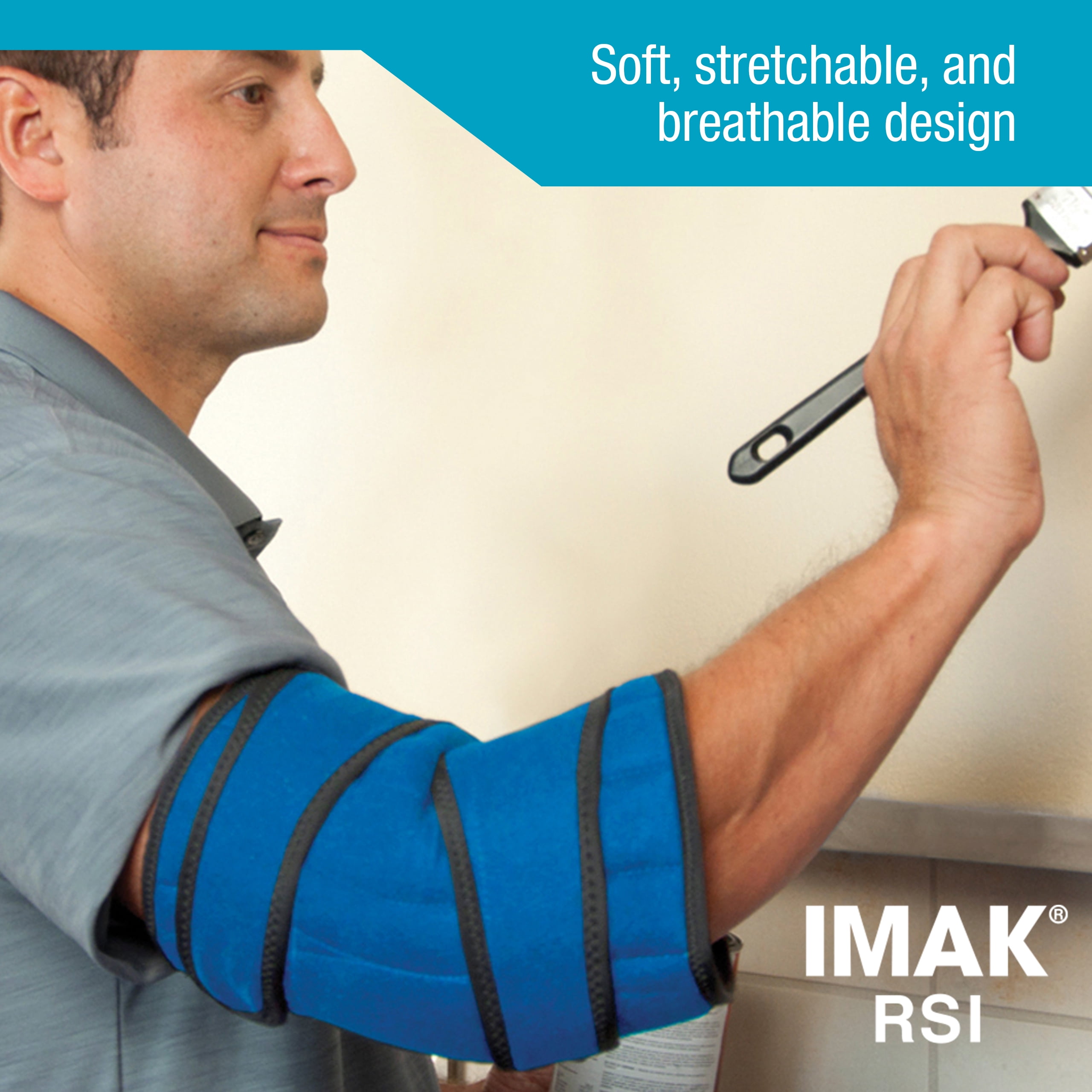 Brownmed IMAK RSI Elbow Support Brace - XL - Blue