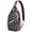 Unicorn and Ga, variant on Unicorn and Galaxy Sky Sling Backpack for Women, Rainbow Cloud Stars Print Crossbody Bag with Mystical Fantasy Cartoon Theme