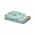 thumbnail image 2 of Teal Coastal Towel Set of 3, Soft Microfiber Bath Towels, Hand Towel, Washcloths, Summer Beach Starfish Shell Coral Nautical Quick-Dry Absorbent Towels for Bathroom Kitchen Hotel Beach Gym Spa, 2 of 7