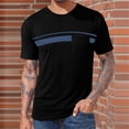 thumbnail image 2 of PNTUTB T-Shirt for Men Simple Print Basic Versatile Short-Sleeve Tops Casual Loose Comfortable Round-Neck T-Shirts with Pocket, 2 of 7