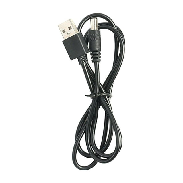 Câble Adaptateur USB vers DC Câble de Charge USB avec 2 Connecteurs Mâles, 5.5x2.1mm