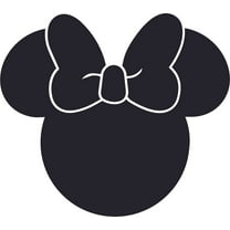 The Minnie Mouse Head Cartoon Character Art Vinyl Decors Sticker Design Decal Girls Boys Kids Room Bedroom Nursery Kindergarten Home Decor Stickers Wall Vinyl Design Decoration Size (10x8 inch)