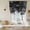 Black, variant on Black Marble Balloon Curtains for Windows, Bedroom Curtains 54 Inch Length, Vintage Abstract Grey Fluid Aesthetic Tie Up Curtains Panels Thermal Insulated Bathroom Curtains Window 42"x54"