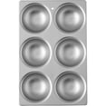 thumbnail image 2 of Wilton Ball Pan, 3D Aluminum Bakeware for Baking or Molding Delicious and Uniquely Shaped Treats, Makes 6 Half Balls, 2 of 7