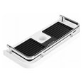 thumbnail image 1 of 1pc No-Drill Shower Rod Bracket, Adjustable Shelf Shower Rod, Bathroom Organizer for Shampoo Bars, Fits 22-25mm Rails, 1 of 5