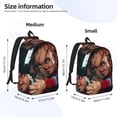 thumbnail image 3 of Lsque Chucky Pattern Canvas Daypack, Durable Backpack, High-quality Versatile Backpack,Vintage Compact Backpack-Medium, 3 of 6