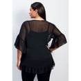 thumbnail image 2 of Avenue Women's Plus Size Harlow Frill Detail Blouse, 2 of 2